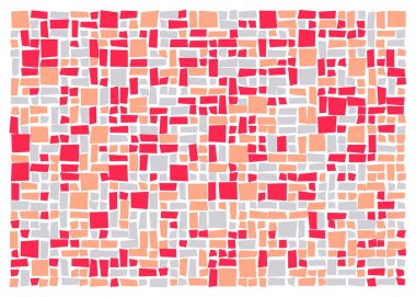 Dikdörtgenlerden oluşan soyut vektör sanat arkaplanı 