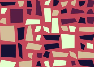 Dikdörtgenlerden oluşan soyut vektör sanat arkaplanı 