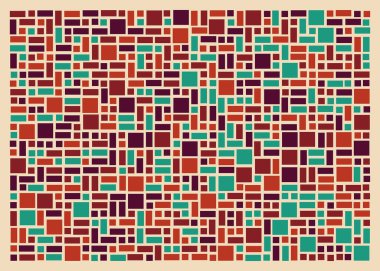 Dikdörtgenlerden oluşan soyut vektör sanat arkaplanı 