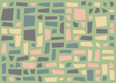 Dikdörtgenlerden oluşan soyut vektör sanat arkaplanı 