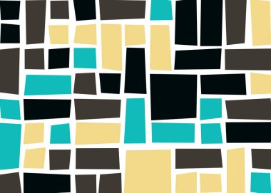 Dikdörtgenlerden oluşan soyut vektör sanat arkaplanı 