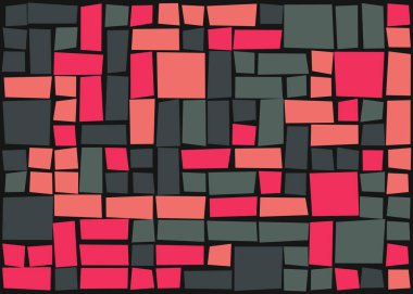 Dikdörtgenlerden oluşan soyut vektör sanat arkaplanı 