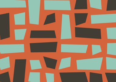 Dikdörtgenlerden oluşan soyut vektör sanat arkaplanı 