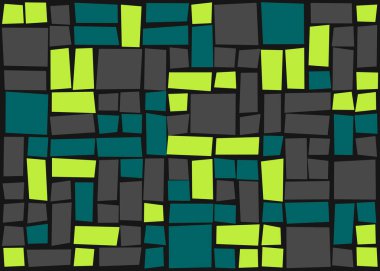 Dikdörtgenlerden oluşan soyut vektör sanat arkaplanı 