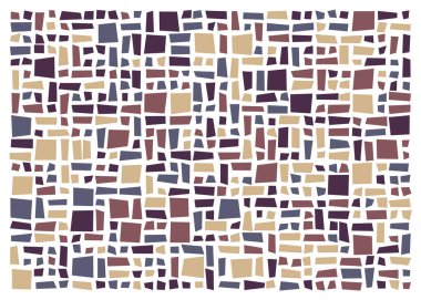 Dikdörtgenlerden oluşan soyut vektör sanat arkaplanı 