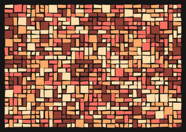 Dikdörtgenlerden oluşan soyut vektör sanat arkaplanı 