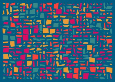Dikdörtgenlerden oluşan soyut vektör sanat arkaplanı 