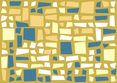 Dikdörtgenlerden oluşan soyut vektör sanat arkaplanı 