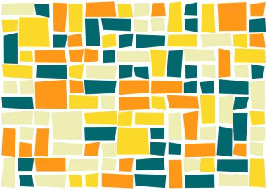 Dikdörtgenlerden oluşan soyut vektör sanat arkaplanı 