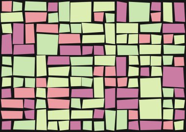 Dikdörtgenlerden oluşan soyut vektör sanat arkaplanı 