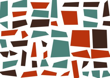 Dikdörtgenlerden oluşan soyut sanat arkaplanı 