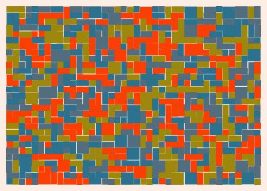 Dikdörtgenlerden oluşan soyut sanat arkaplanı 