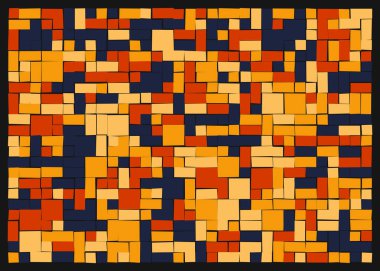 Dikdörtgenlerden oluşan soyut sanat arkaplanı 