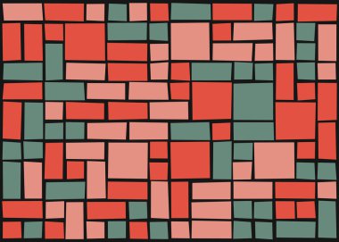 Dikdörtgenlerden oluşan soyut sanat arkaplanı 