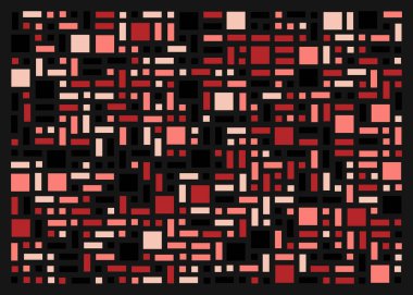 Dikdörtgenlerden oluşan soyut sanat arkaplanı 