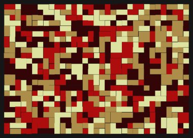 Dikdörtgenlerden oluşan soyut sanat arkaplanı 