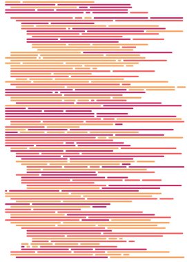 Ekranda soyut Kod, vektör illüstrasyonu, düz çizgi çizgi kodlama çizgileri simülasyonu