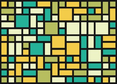 Dikdörtgenlerden oluşan soyut sanat arkaplanı 