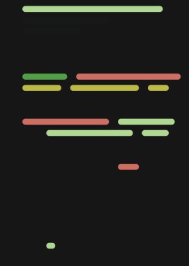 Ekranda soyut Kod, vektör illüstrasyonu, düz çizgi çizgi kodlama çizgileri simülasyonu