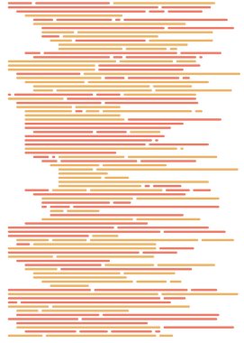 Ekranda soyut Kod, vektör illüstrasyonu, düz çizgi çizgi kodlama çizgileri simülasyonu