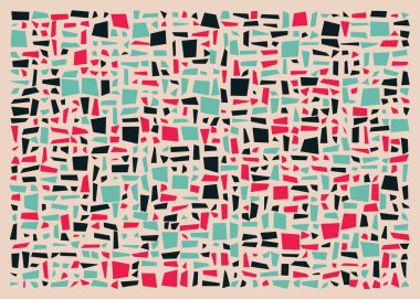 Dikdörtgenlerden oluşan soyut sanat arkaplanı 