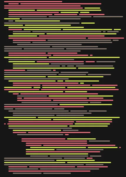 スクリーン上の抽象コード ベクトル図 フラット漫画のコーディングラインシミュレーション — ストックベクタ
