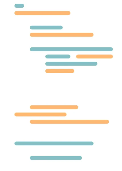 Abstraktní Html Kód Obrazovce Vektorové Ilustrace Simulace Plochých Kreslených Čar — Stockový vektor