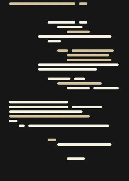 Abstrait Code Écran Illustration Vectorielle Simulation Lignes Codage Dessin Animé — Image vectorielle