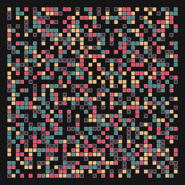 Ofset Quad üretken sanat arkaplan çizimi