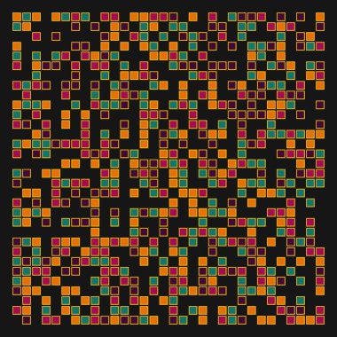 Ofset Quad üretken sanat arkaplan çizimi