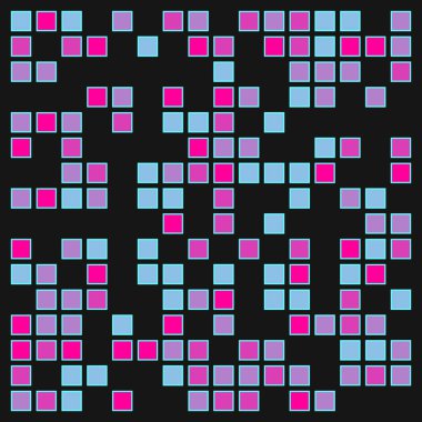 Geometrik üretken model, vektör arkaplan, sanat illüstrasyonu