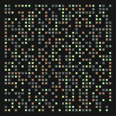 Ofset Quad üretken sanat arkaplan çizimi