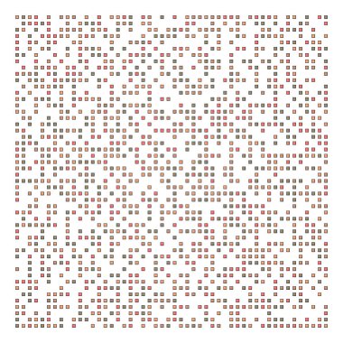 Ofset Quad üretken sanat arkaplan çizimi