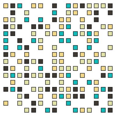 Ofset Quad üretken sanat arkaplan çizimi