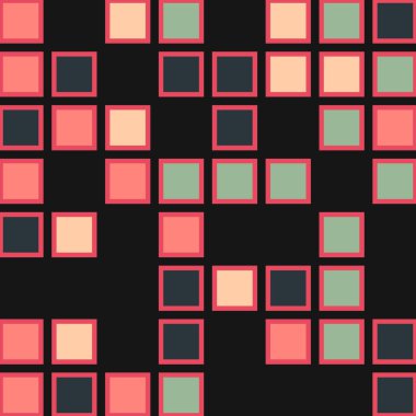 Geometrik üretken model, vektör arkaplan, sanat illüstrasyonu