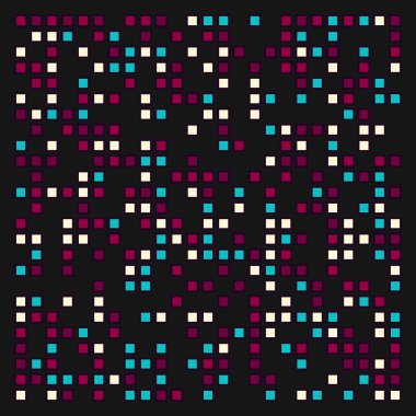 Geometrik üretken model, vektör arkaplan, sanat illüstrasyonu