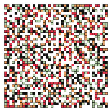 Ofset Quad üretken sanat arkaplan çizimi