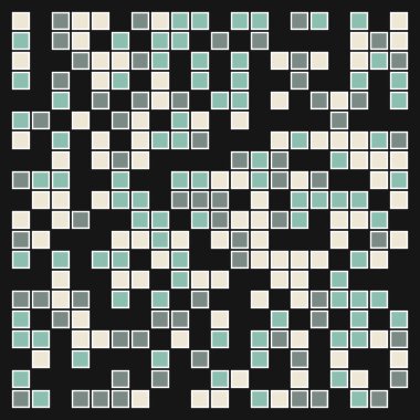 Geometrik üretken model, vektör arkaplan, sanat illüstrasyonu