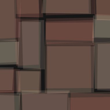 Soyut geometrik desen üretken hesaplama sanatı illüstrasyonu, fayans renk parçalarının taklidi