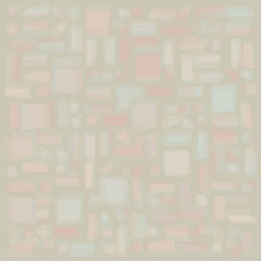 Soyut geometrik desen üretken hesaplama sanatı illüstrasyonu, fayans renk parçalarının taklidi