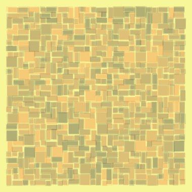 Soyut geometrik desen üretken hesaplama sanatı illüstrasyonu, fayans renk parçalarının taklidi