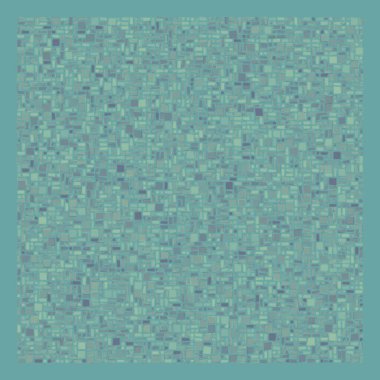 Soyut geometrik desen üretken hesaplama sanatı illüstrasyonu, fayans renk parçalarının taklidi