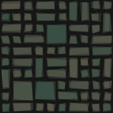 Soyut geometrik desen üretken hesaplama sanatı illüstrasyonu, fayans renk parçalarının taklidi