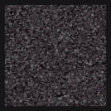 Soyut geometrik desen üretken hesaplama sanatı illüstrasyonu, fayans renk parçalarının taklidi