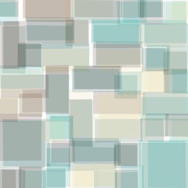 Soyut geometrik desen üretken hesaplama sanatı illüstrasyonu, fayans renk parçalarının taklidi