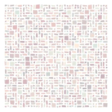 Soyut geometrik desen üretken hesaplama sanatı illüstrasyonu, fayans renk parçalarının taklidi