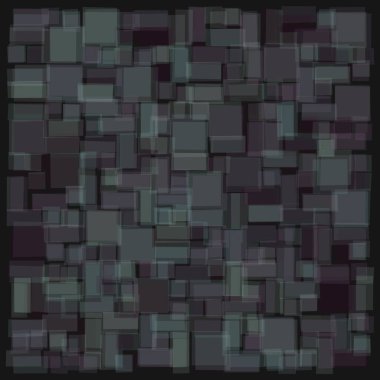 Soyut geometrik desen üretken hesaplama sanatı illüstrasyonu, fayans renk parçalarının taklidi