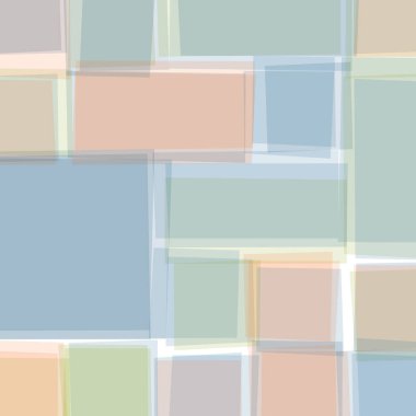 Soyut geometrik desen üretken hesaplama sanatı illüstrasyonu, fayans renk parçalarının taklidi