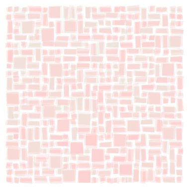 Soyut geometrik desen üretken hesaplama sanatı illüstrasyonu, fayans renk parçalarının taklidi