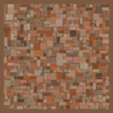 Soyut geometrik desen üretken hesaplama sanatı illüstrasyonu, fayans renk parçalarının taklidi